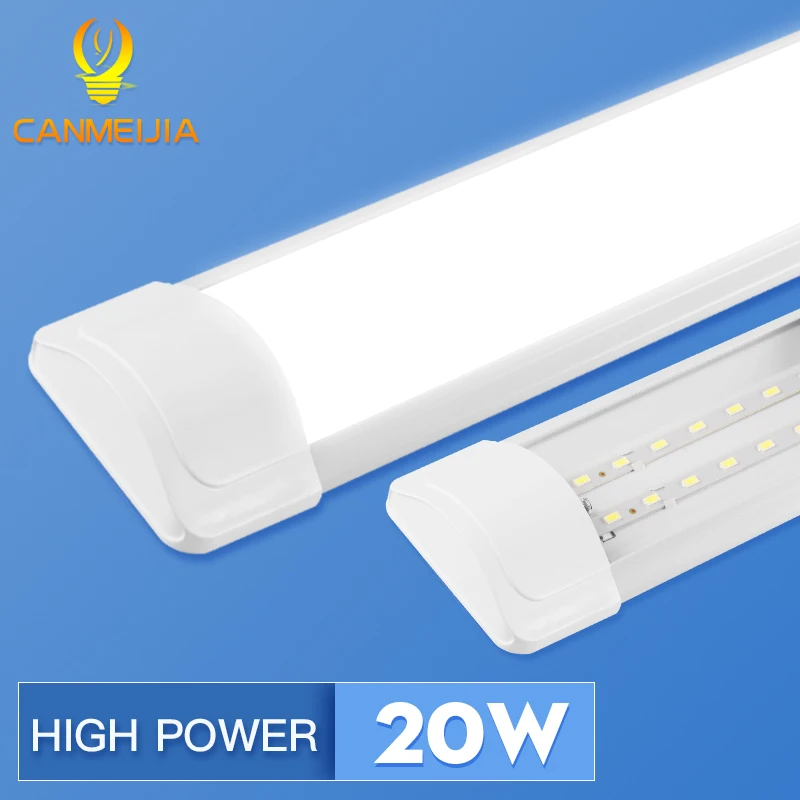 Супер яркий 20 Вт светодиодные трубки светильник 220V пробки T5 Led 60 см настенная