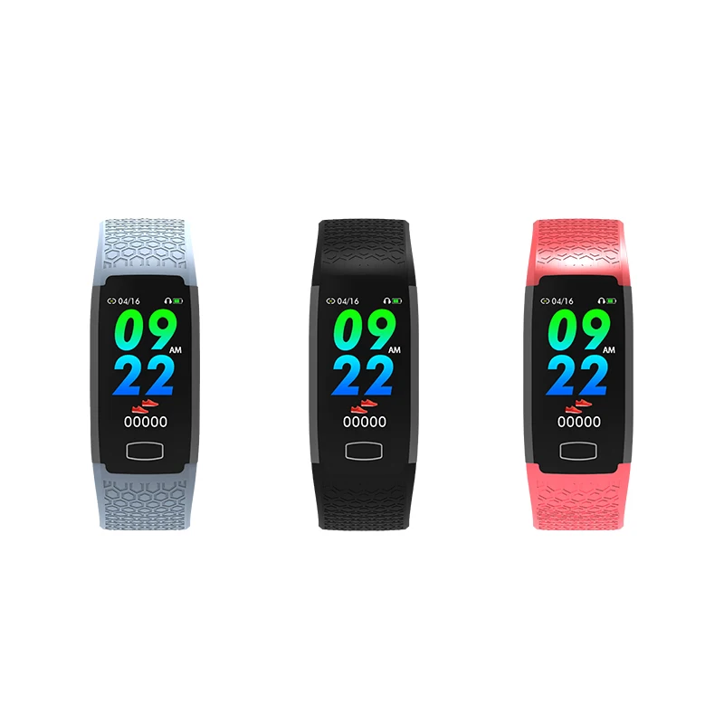 

2020 Fashion Smart Bracelet Heart Rate Oxygen Monitor Blood Pressure Smart Belt IP67 Waterproof Call Reminder Sports Band