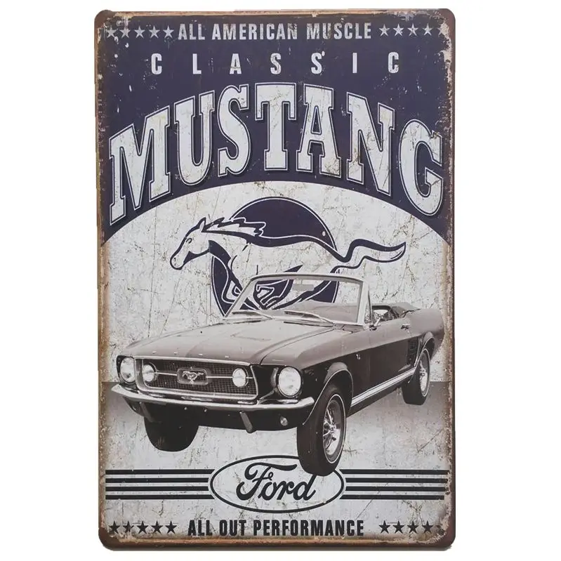 [Luckyaboy] Route 66 Mustang индийский мотоцикл без тупых людей ESSO винтажный металлический Ретро оловянный знак винтажная вывеска Бар Кафе гараж домашний декор для паба - Цвет: 8