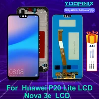 5 84 for huawei p20 lite display lcd touch screen digitizer for huawei nova 3e lcd ane lx1 ane lx2 display replacement parts