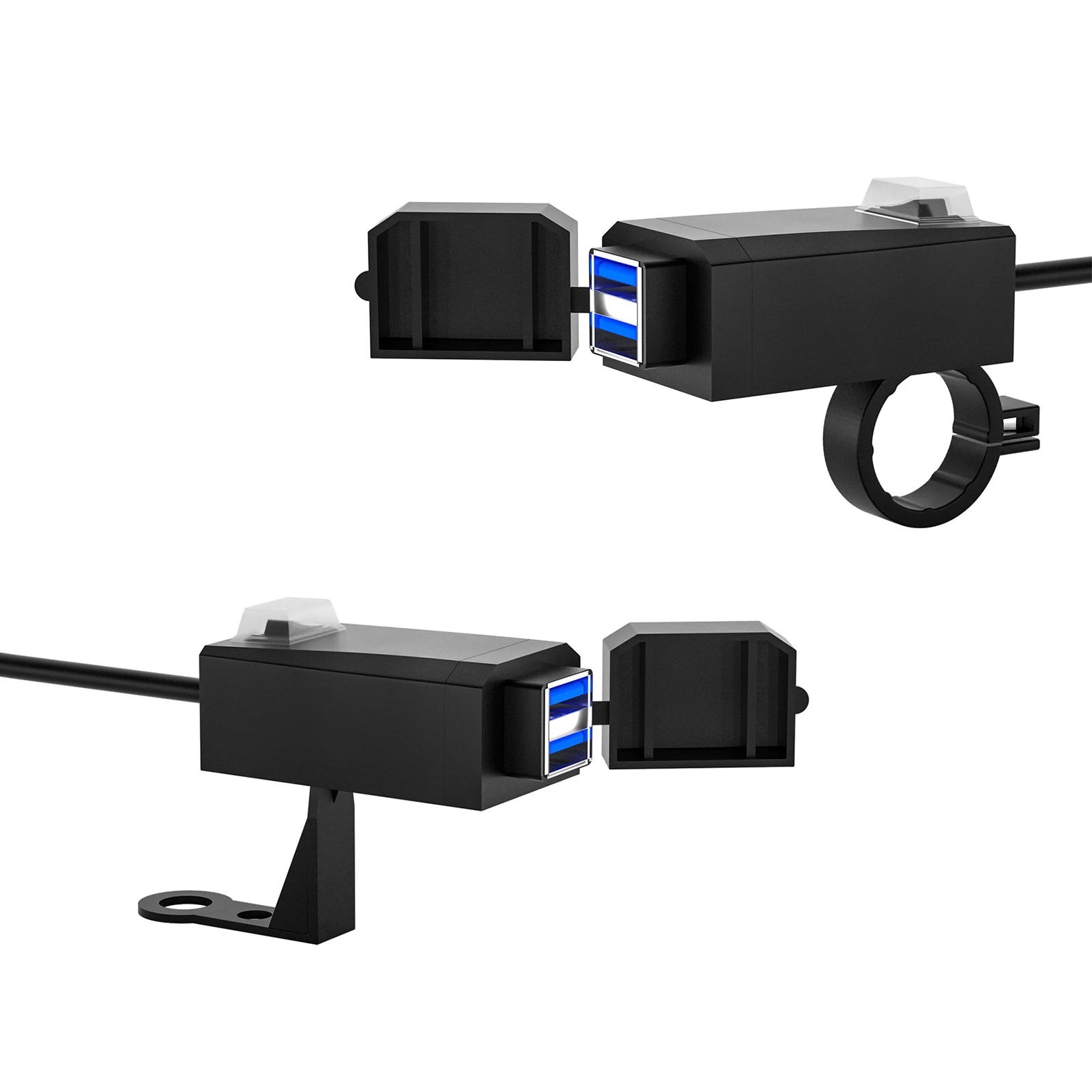 

Быстрое зарядное устройство QC3.0 USB для мотоцикла, 3,0, 12 В, универсальный адаптер питания, водонепроницаемая Быстрая зарядка с двумя USB-портами...