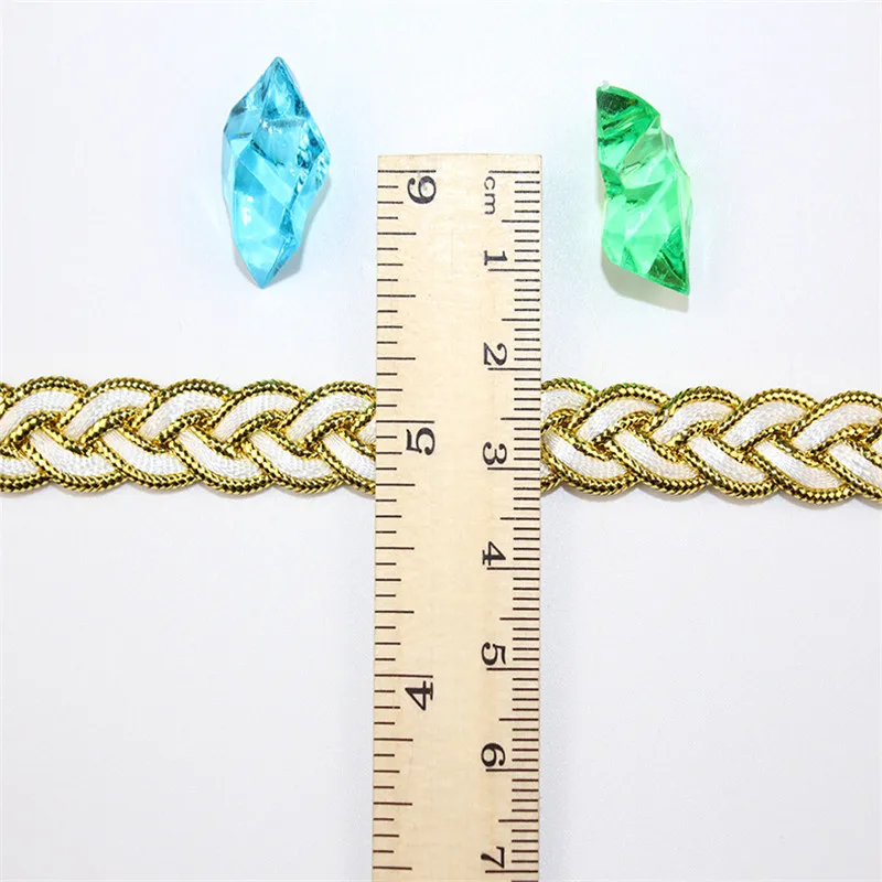 4 вида золотистая и белая кружевная лента Мягкая сетчатая отделка ткань для шитья