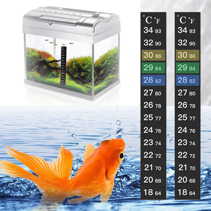 

Digital Aquarium Fish Tank Fridge Thermometer Sticker Temperature Temp Measurement Stickers Tools Discoloration Thermometer