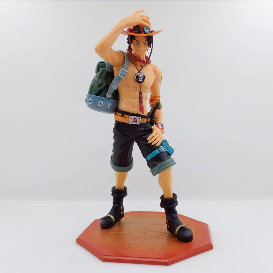 23 см японского аниме one piece Portgas D Ace ПВХ Фигурки игрушки юбилей специальный ver Portgas D Ace украшения модель игрушки
