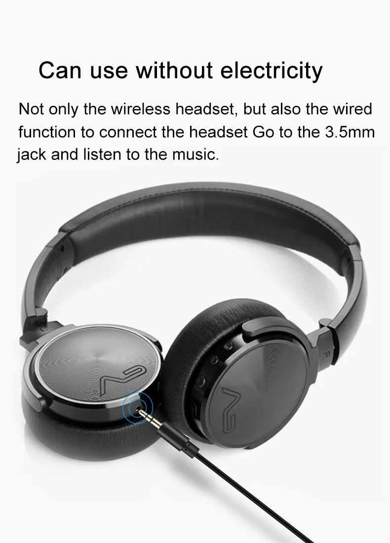 

Lasmex HB-65S Active Noise Cancelling Wireless Bluetooth Headphones Deep bass Stereo Bluetooth Headset with Microphone for phone