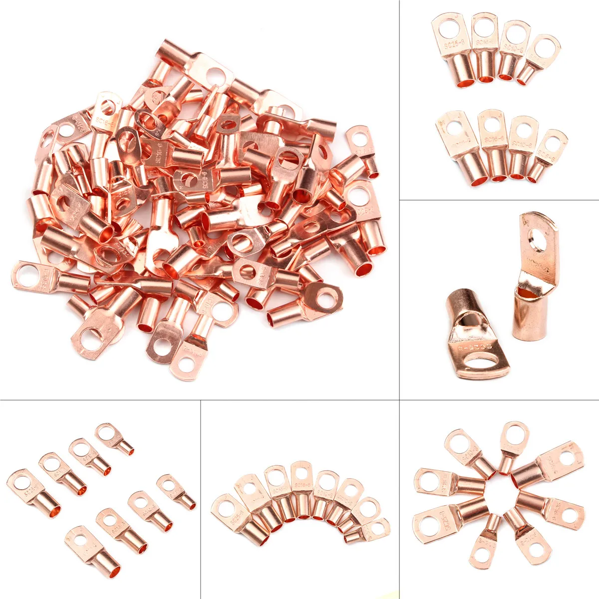 С отверстием для болта из луженой меди SC6 SC25 наконечники Батарея терминалы