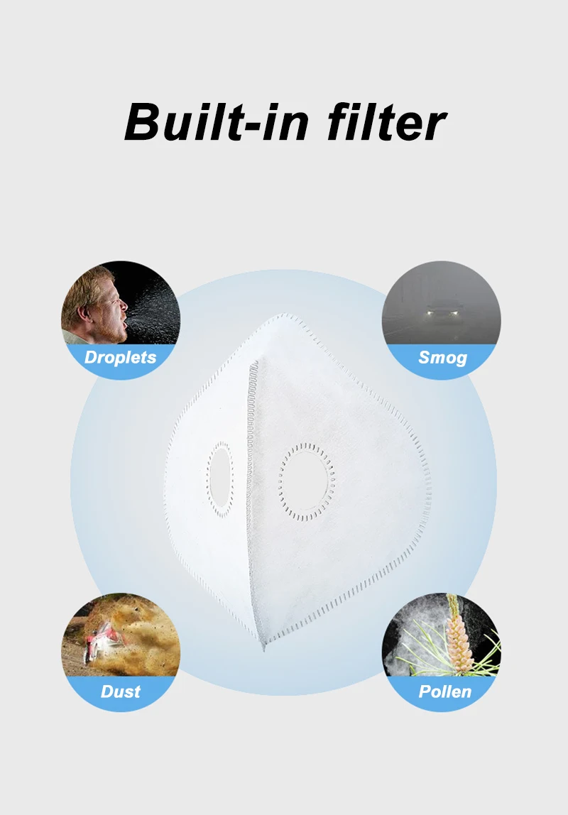 Маска велосипедная унисекс уличная с фильтром PM2.5 из активированного угля против