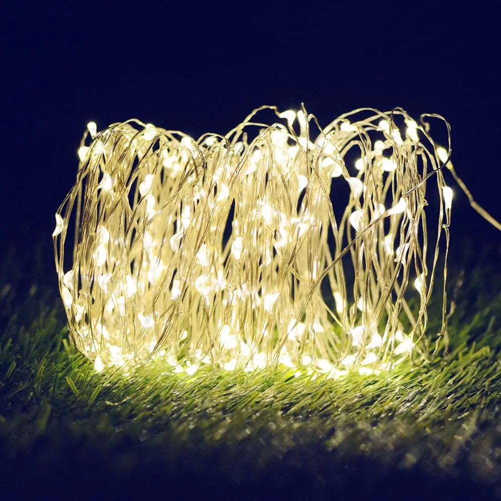 DCOO 100/150 LED Солнечная Звездная гирлянда, медная проволока, освещение в помещении, наружное освещение для сада, свадьбы, Рождества, сделай сам, Декор