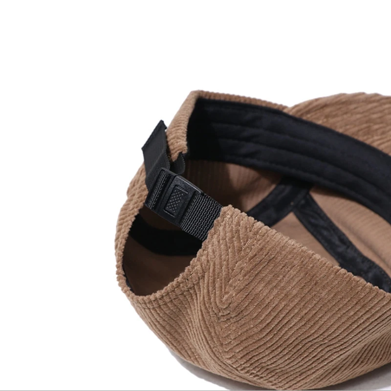 Бейсболка WZCX однотонная с короткими полями Мужская мягкая Регулируемая