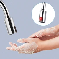 60hotportable sensor faucet long battery life abs automatic grey infrared sensing water saving tap for kitchen