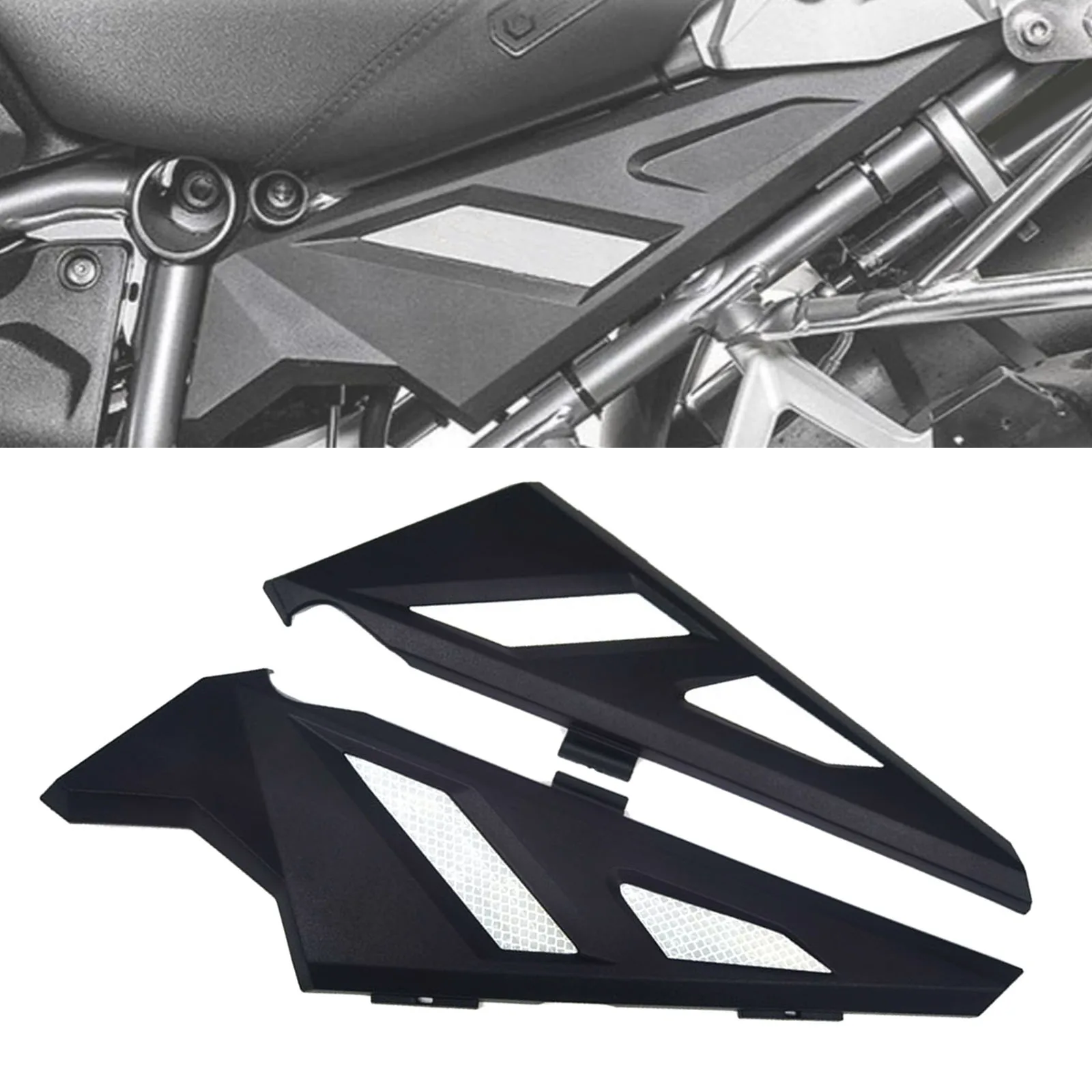 

Motorcycle Side Frame Panel Guard Fairing For BMW R1200GS LC ADV 2013- 2019