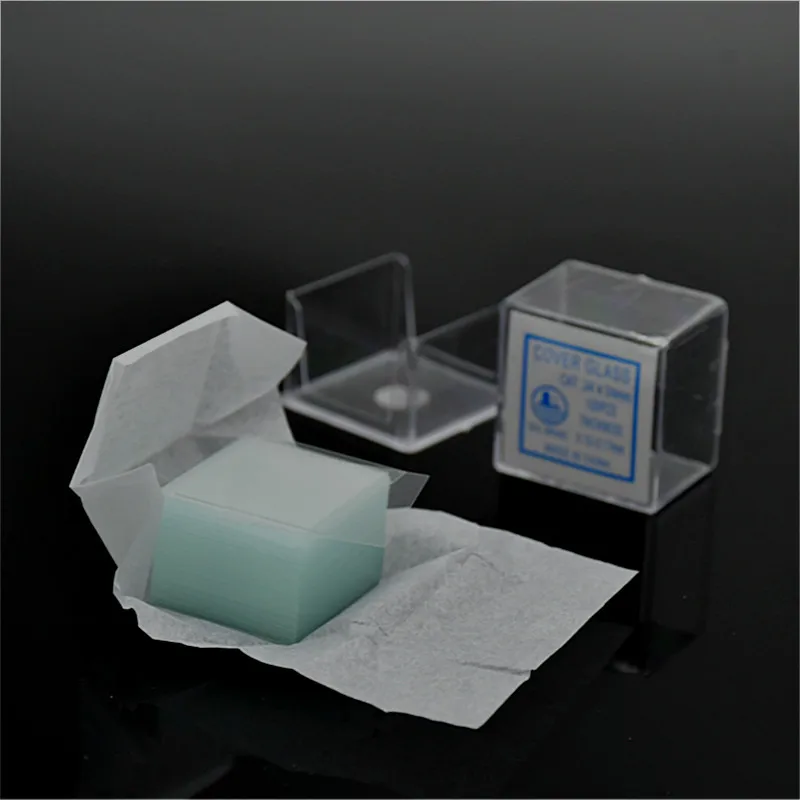 Микроскоп слайды прозрачное стекло заземляющие края квадратная крышка для роста