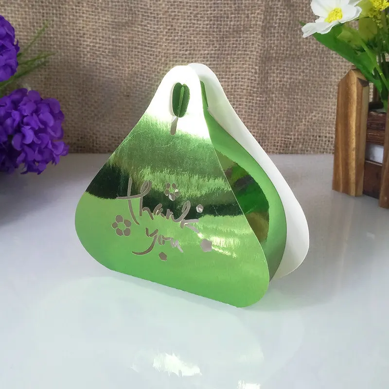 50 шт. лазерная резка персикового цвета конфеты коробки Рождественский подарок