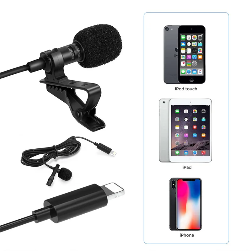 buttonhole mini lavalier microphone lapel for iphone android do mobile cell phone smartphone gaming mikrofon mic micro tie usb free global shipping