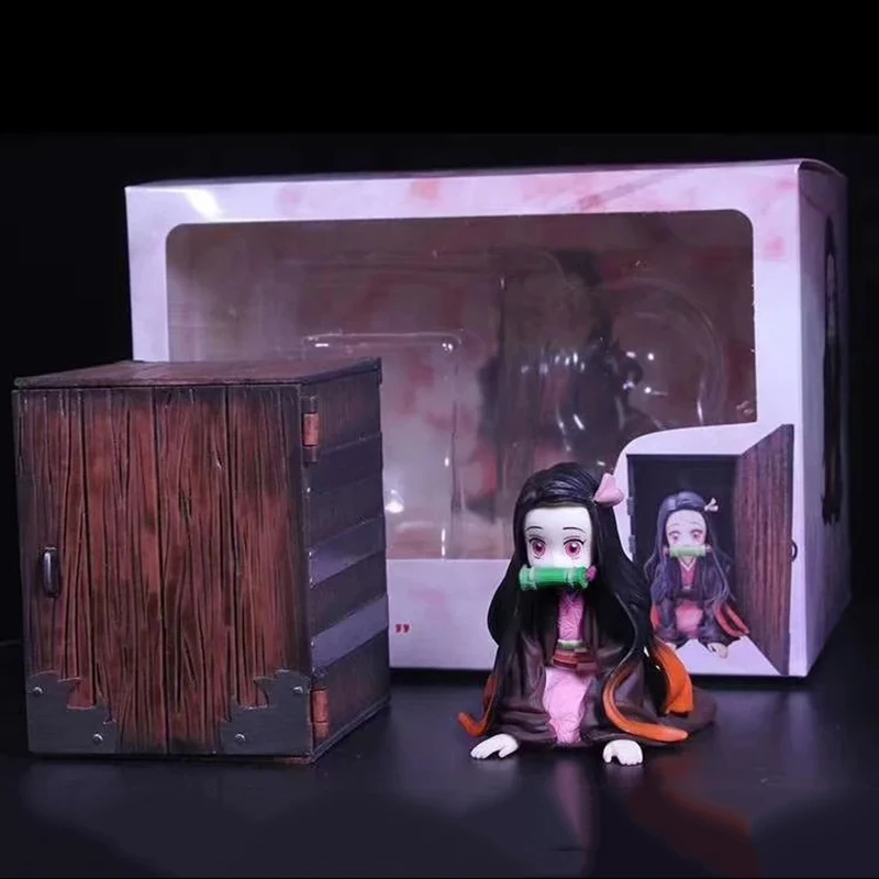

Demon Slayer Anime Figure Kamado Nezuko Statue Japanese Kawaii Model Toys for Boy Collectible Doll Box Gifts Figurine
