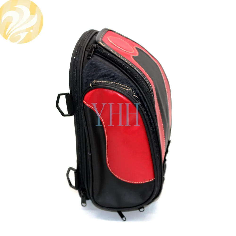 

Universal Motorcycle Luggage Bag Saddle Bags Motorbike Racing Backpack Helmet Tank Bag Travel Tail Bag Black And Red