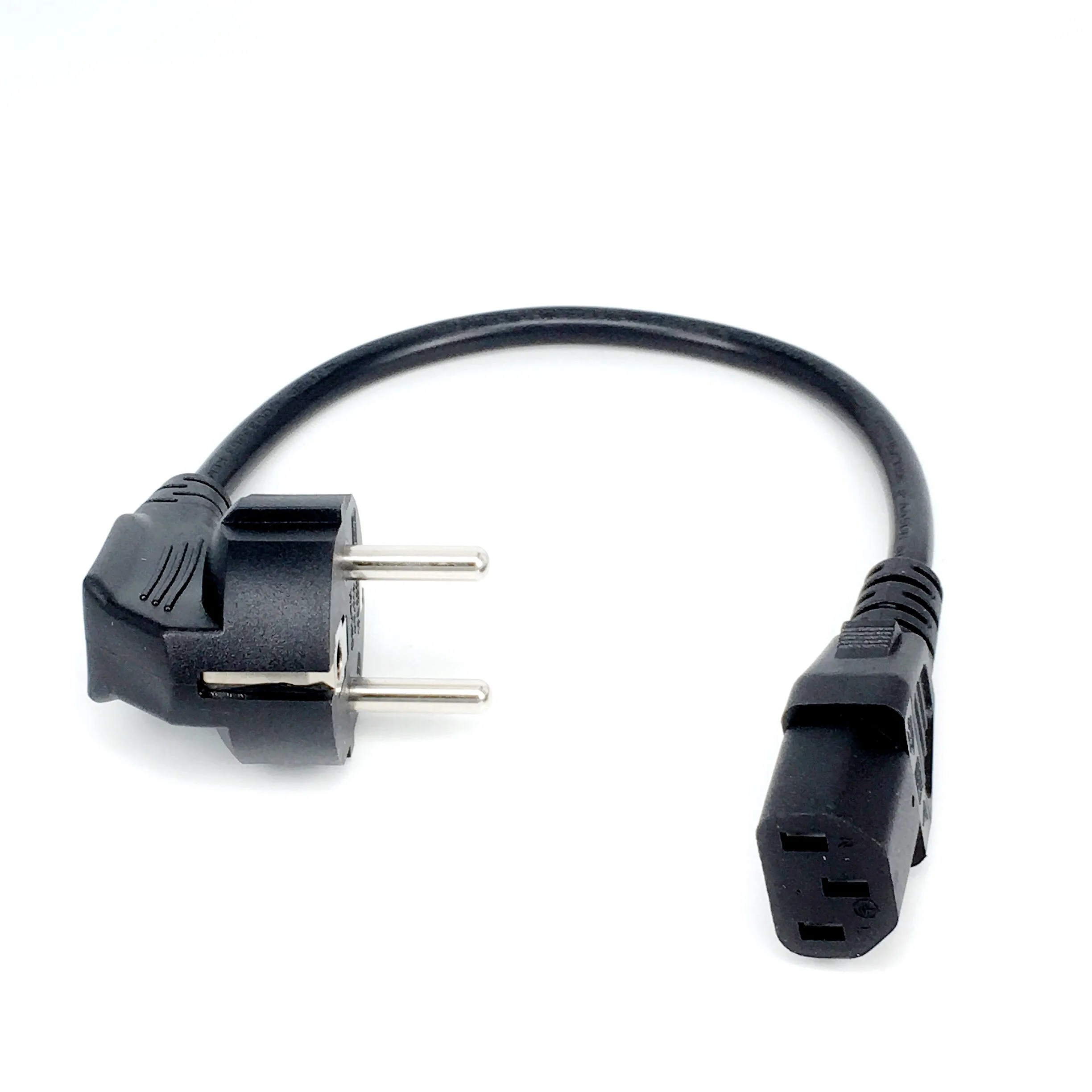 Шнуры питания CEE7/7-IEC C13 10 А 250 В стандартный кабель 0 75 мм короткий шнур 30 см/50 см |