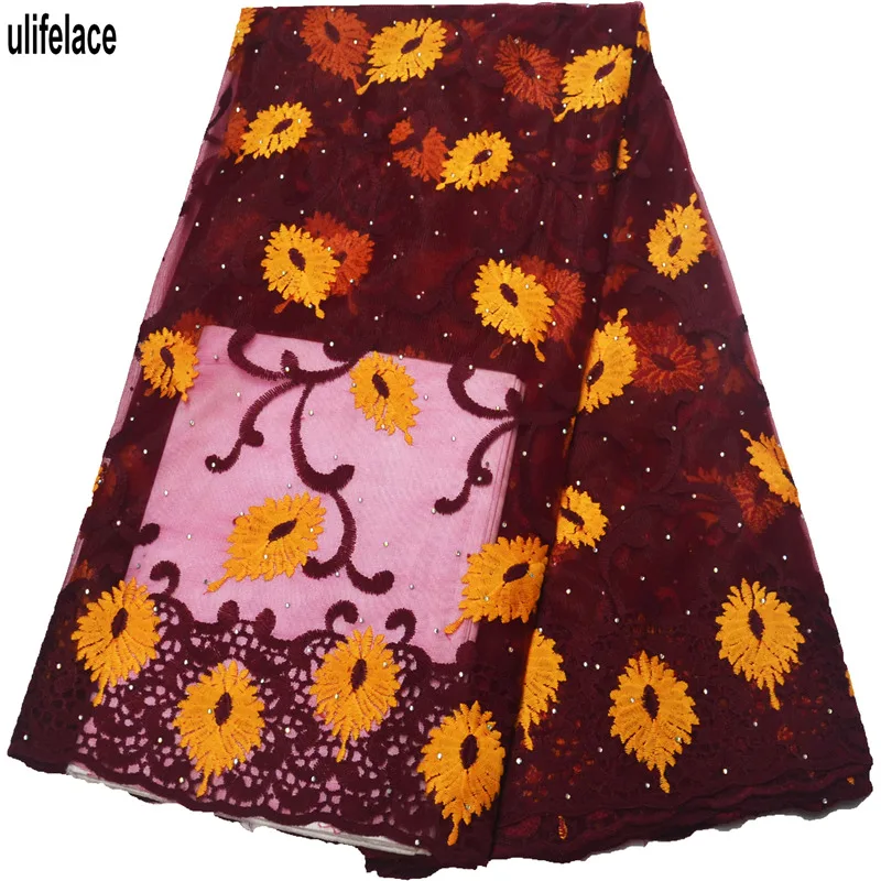 Высококачественная африканская кружевная ткань швейцарская вуаль