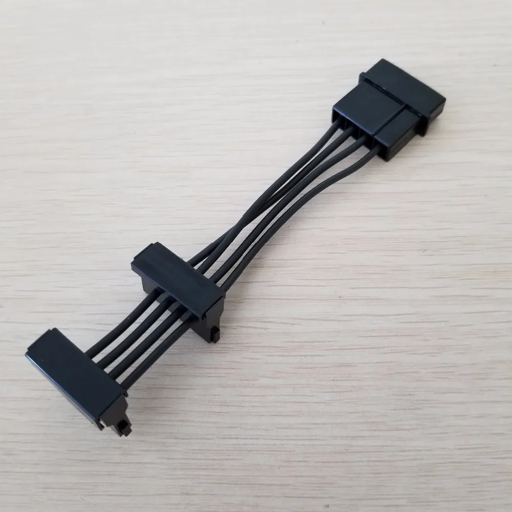 Кабель удлинитель питания Power Plus 4pin 2 x SATA 18awg 10 см|sata power|sata tosata to sata |