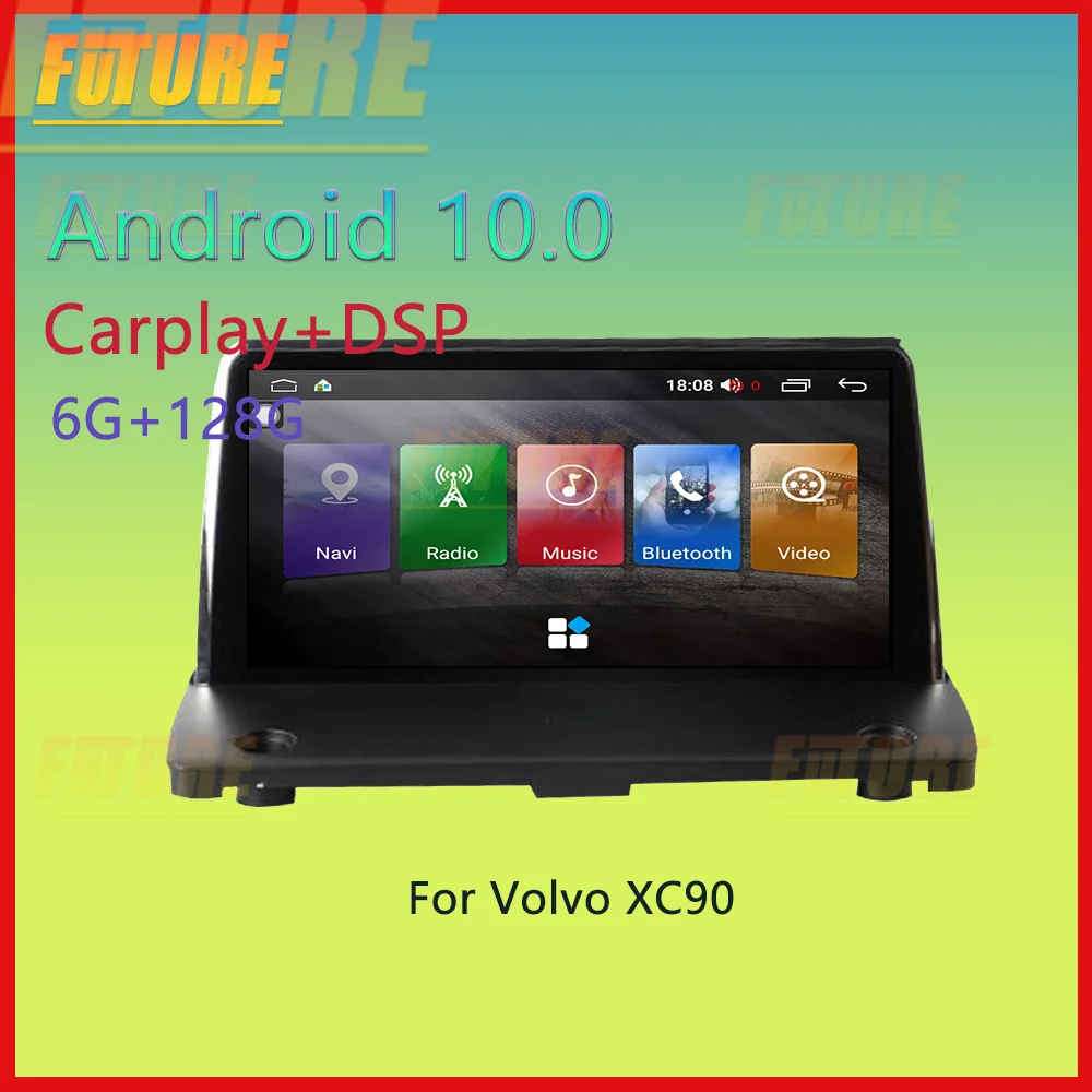 

128G For Volvo XC90 2004 2005 2006-2014 Android Car Radio Stereo 2 Din Multimedia Player GPS Navigation Touch Screen Head Unit