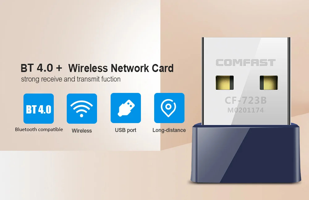 USB-адаптер с поддержкой Bluetooth 4 0 адаптер 150 м беспроводная сетевая Wi-Fi LAN-карта BT4.0