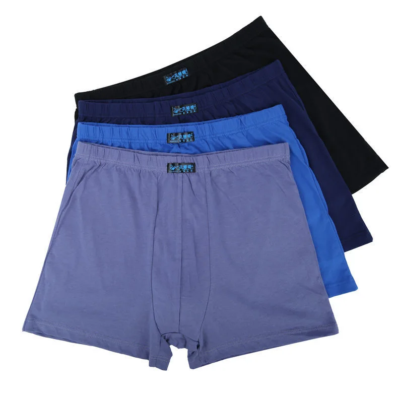5pcs/lot 10XL 9XL 8XL Plus Size 100%Cotton Mens Underwear Boxer Men Breathable Solid Flexible Underpants Boxershorts Underpants
