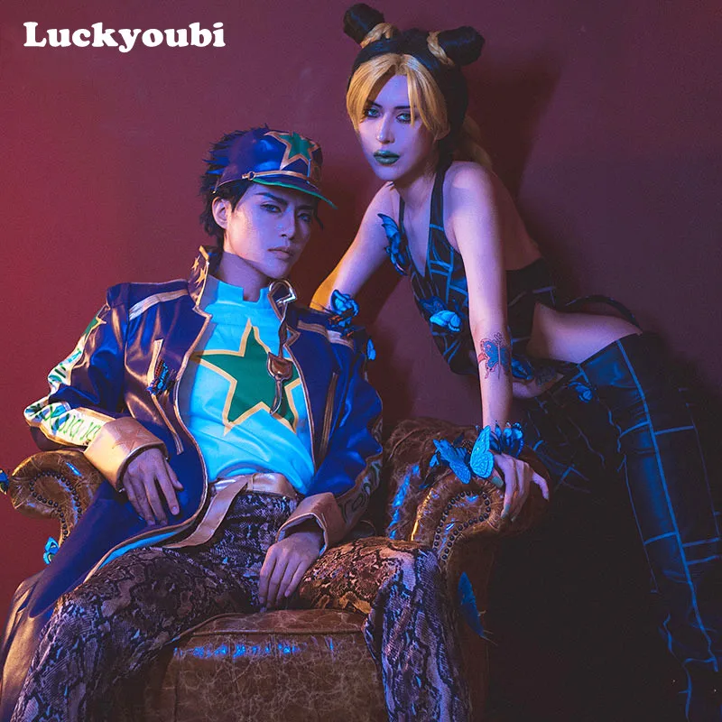 

JoJo‘s Bizarre Adventure Jolyne Cujoh Cosplay Costume Outfits Halloween Carnival Suit
