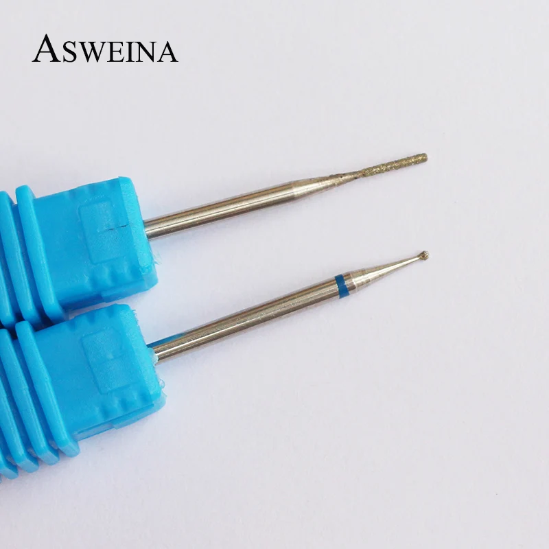 Алмазная дрель ASWEINA 8 типов для дизайна ногтей сверло фрезерования заусенцев