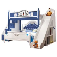 Children's bed out of bed boy bunk high and low bed with wardrobe all-in-one bed interleued functional furniture set combination