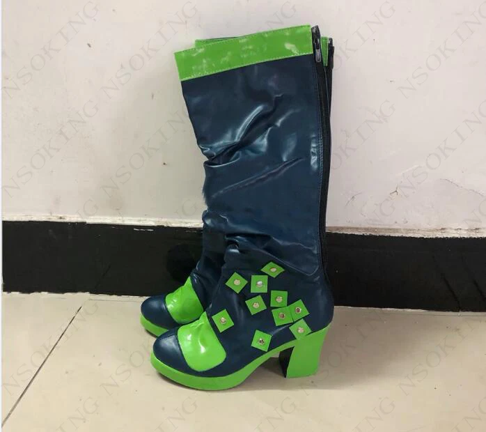 Note shoes size Аниме Необычные приключения Джоджо Косплей Джолин Cujoh костюм Куджо на заказ - Цвет: Note shoes size