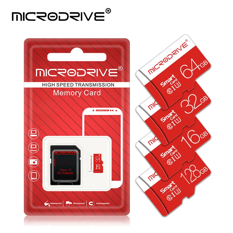 

Карта памяти Micro SD, класс 10, 16 ГБ, 32 ГБ, 64 ГБ, 100 шт.