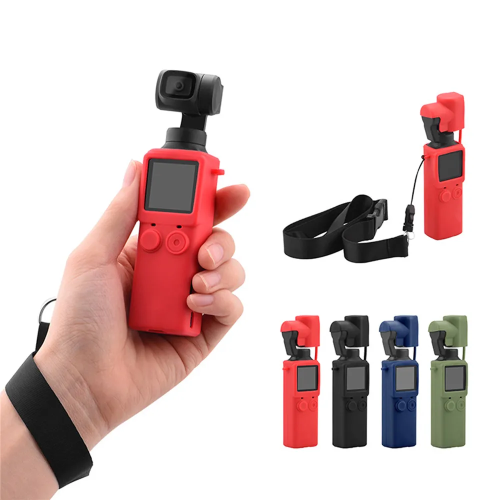

Silicone Case Lens Protective Cover Skin for FIMI PALM Handheld Camera Accessories Shockproof Shell Case with Anti-lost Lanyard