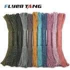 Паракорд 100 цветов, 2 мм 100 фута, 50 футов, одножильный Паракорд веревка для выживания, парашютный шнур, шнур для палатки, веревка для хайкинга и кемпинга