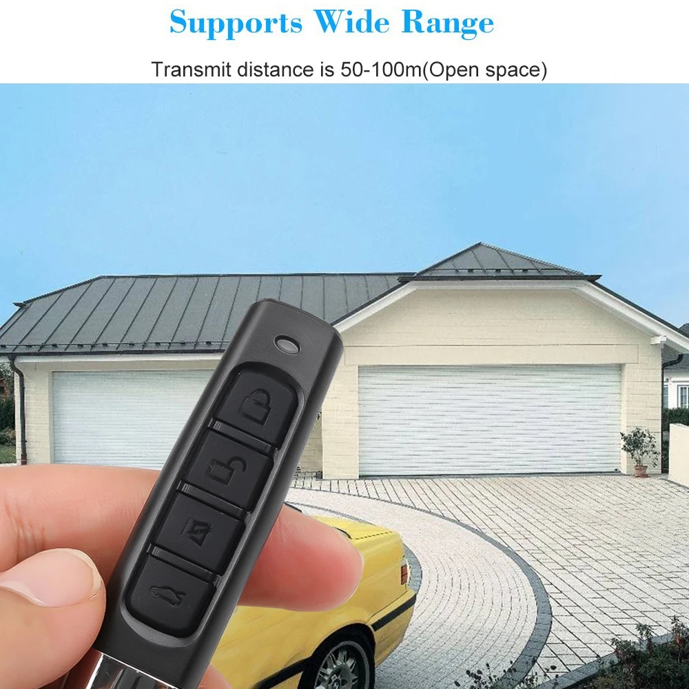 

433 MHZ Wireless Remote Control Garage Door Smart Copy Cloning Security Alarm 1x