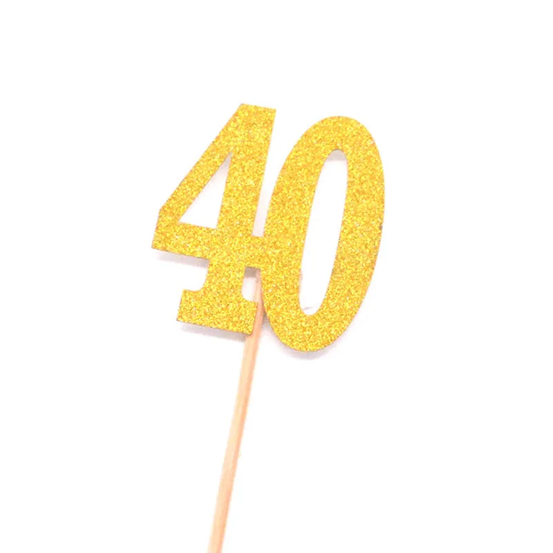 10 шт. топперы для кексов на день рождения|Товары украшения тортов| |