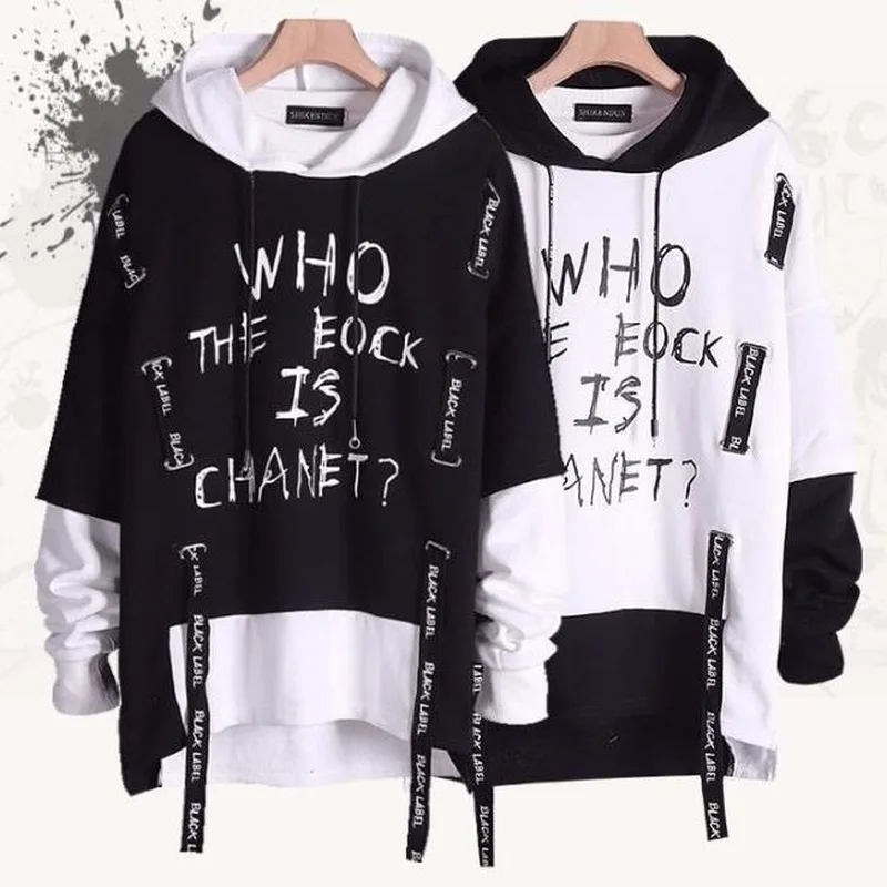 

Hip Hop Japanese Streetwear Hoodie 2021 Fashion Korean Oversized Hoodies Harajuku Letter Print Sweatshirt Men
