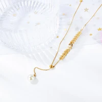 fashion jewelry aaa zircon pendants necklaces for women rose color clavicle necklace ladies pendant jewelry accessories