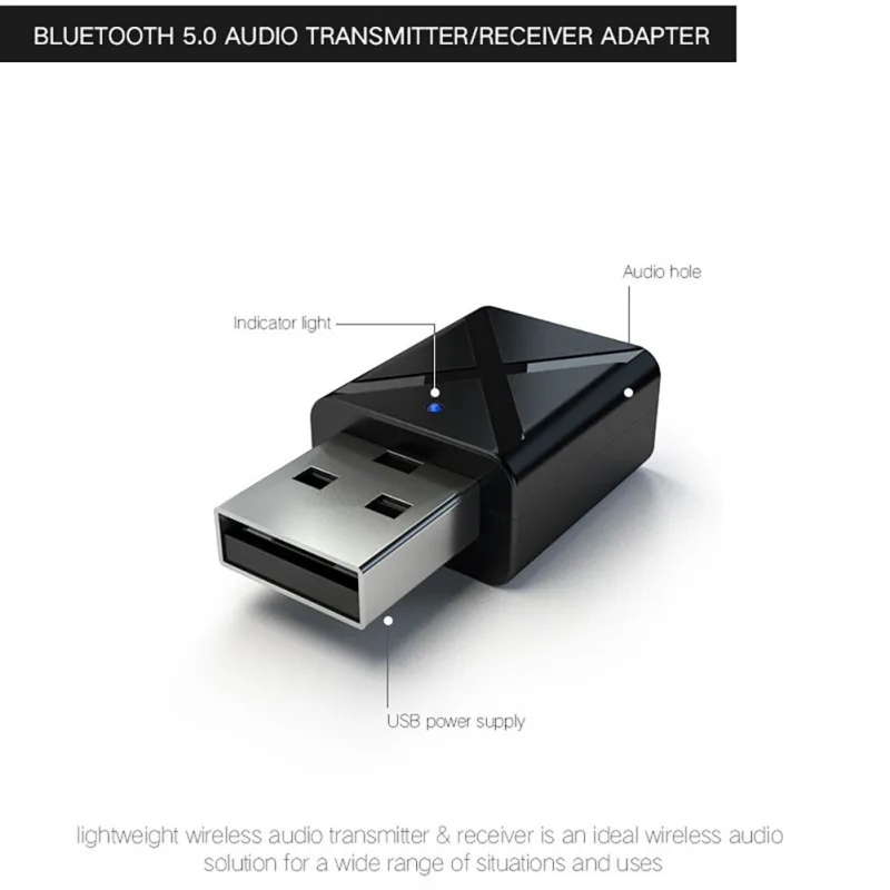 3.5mm AUX Jack Bluetooth 5.0 Audio Wireless Adapter Receiver Transmitter |