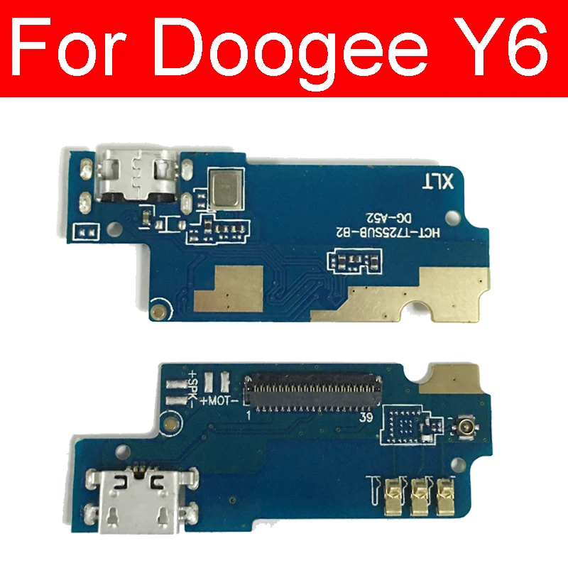 Плата разъема USB для зарядки Doogee Y6 зарядное устройство разъем док станция плата