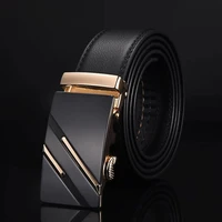 new famous brand belt men top quality genuine luxury leather belts for menstrap male metal automatic buckle