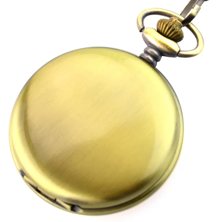 Карманные часы Модные Повседневные Классические Стальные цепочки черная