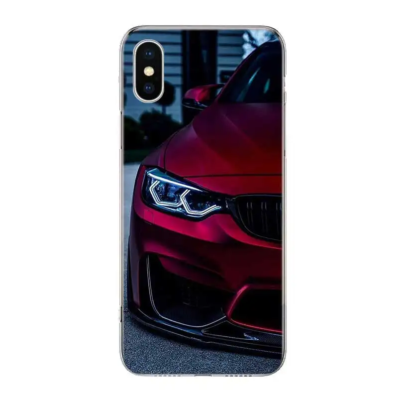 Синий красный для сумки Bmw Fundas силиконовый чехол телефона Apple iPhone 11 Pro 6 6S 7 8 Plus + X 10