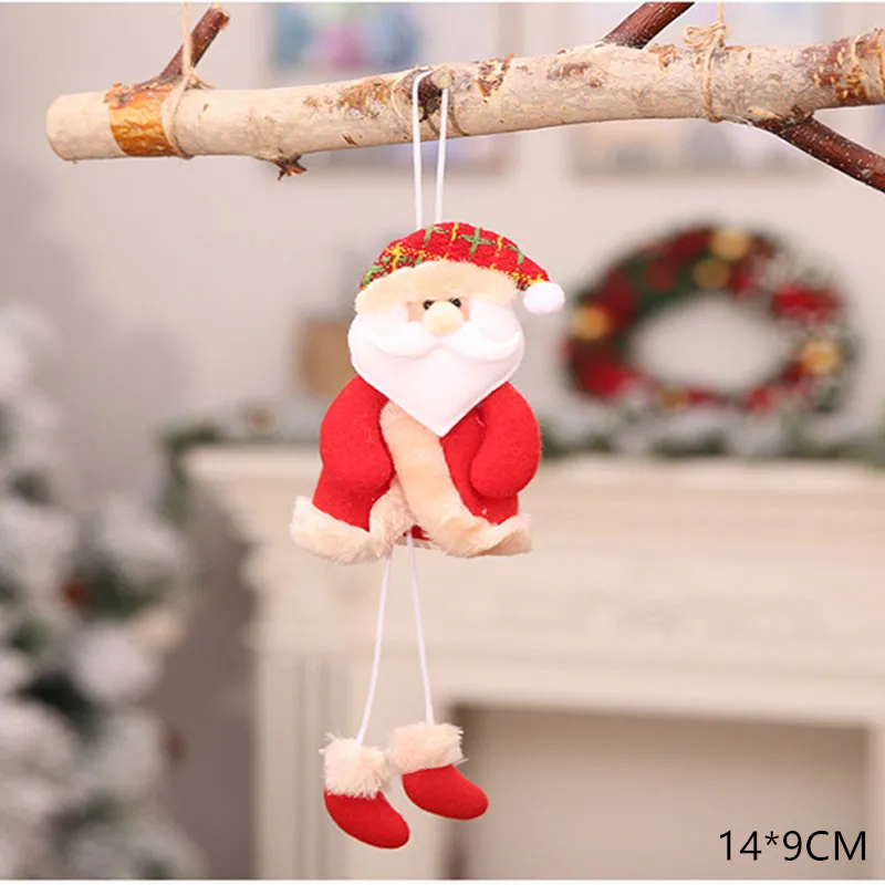 15 Год Милые новогодние куклы Санта-Клаус/Снеговик/Лось Noel Рождественская елка украшение для дома Рождество Navidad подарок для детей - Цвет: 15