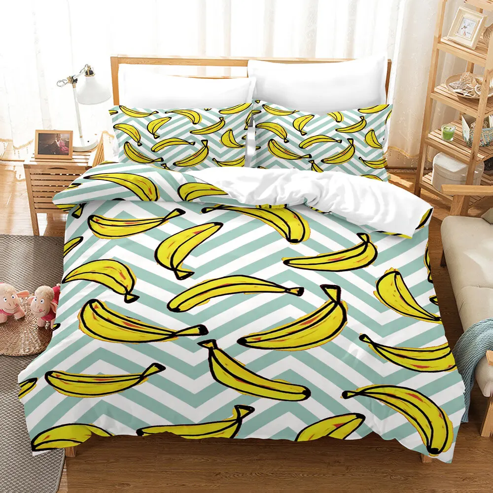 

Free Dropshipping Bedding Sets Duvet Cover (1 Pillowcase Single) children's Bedding gife N01cartoon Deer Animal red Banana