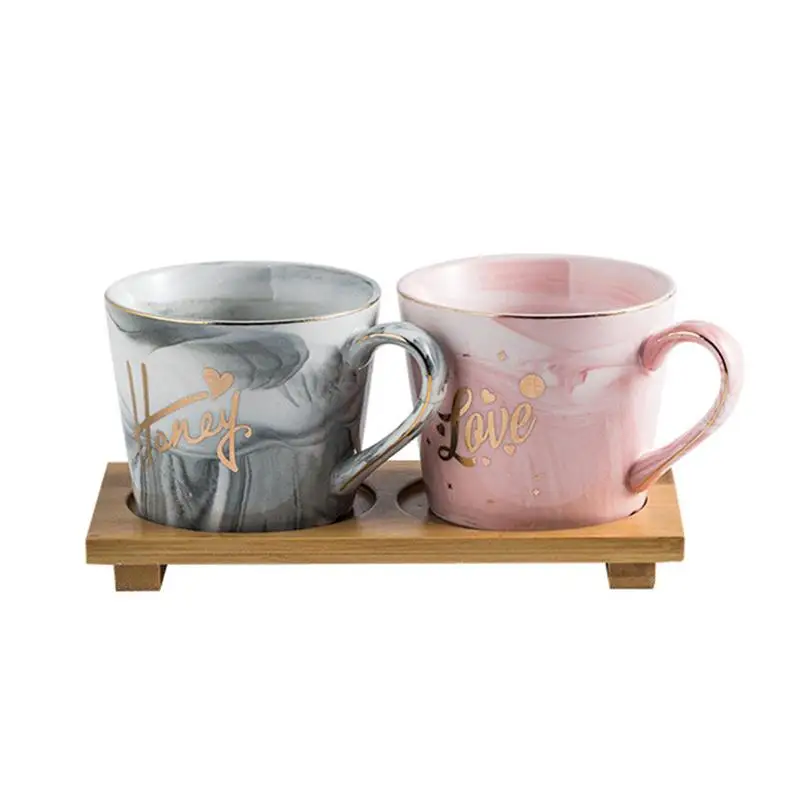 Чашка для полоскания рта модный керамический парный стакан чистки зубов чашки