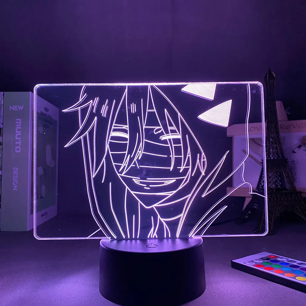 

16 Colors Night light Anime Angel of Slaughter Zack Light for Bedroom Decor Child Kids Birthday Gift 3D remote control desk lamp