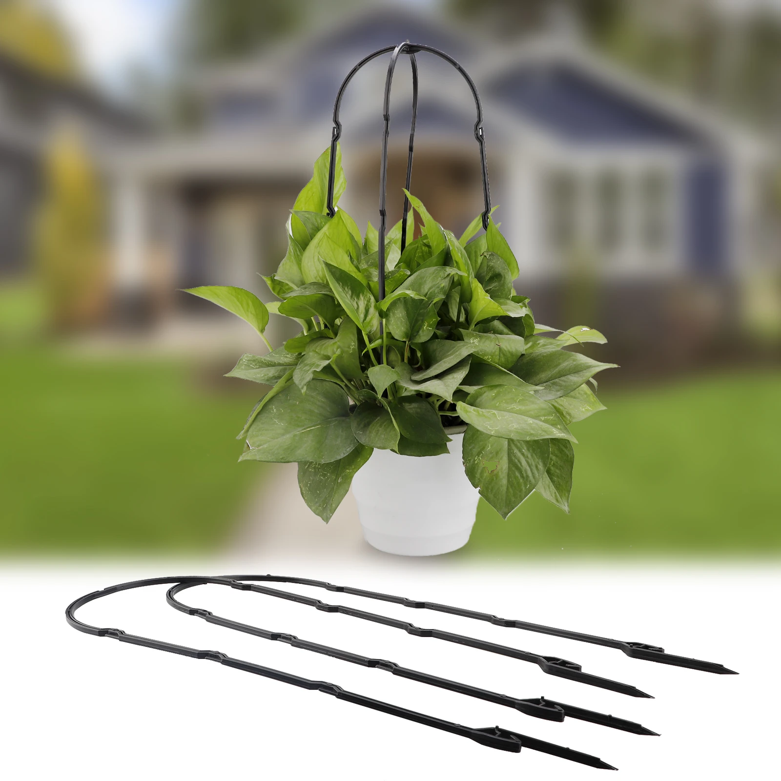 

Подставка для растений, подставка для цветов, деревья, бобы, Томаты, натуральные U-образные пластиковые U-образные многофункциональные решет...