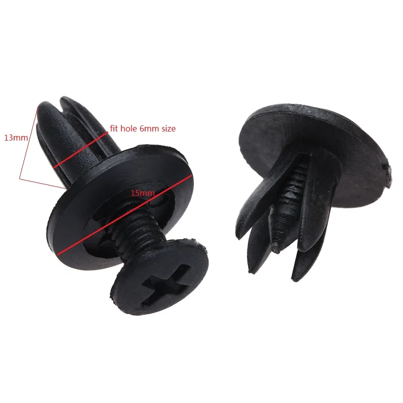 50 шт. автомобильный пластиковый крепеж для бампера фиксатор заклепок нажимная