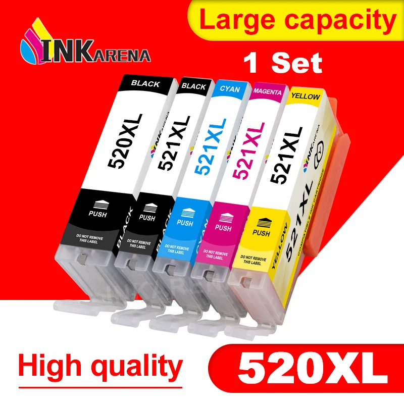 Совместимый чернильный картридж INKARENA PGI 520 CLI 521 для принтера Canon Pixma MP540 MP550 MP560 MP620