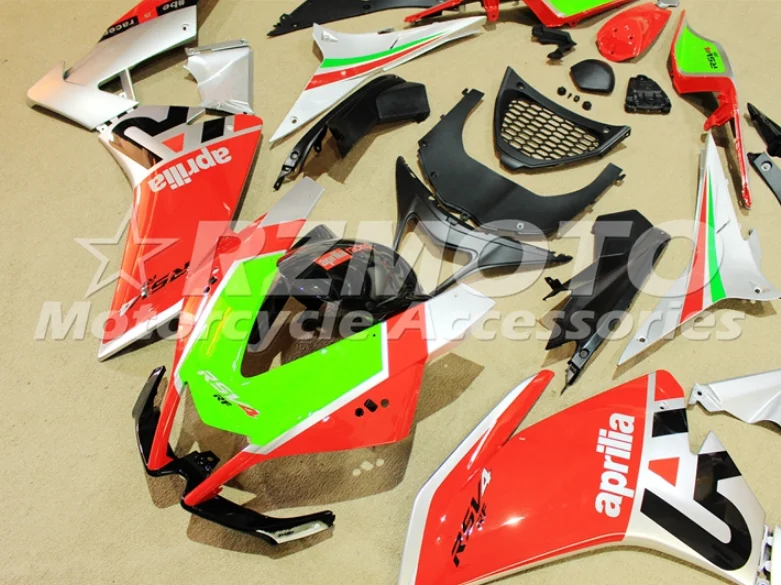 Verkauf Spritzguss Neue ABS Verkleidungen Kit Fit Für Aprilia RSV4 1000 2009-2014 09 10 11 12 13 14 Benutzerdefinierte Kostenloser Orange Grün